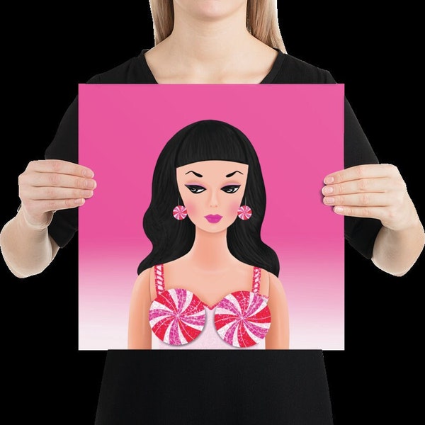 Katy Perry Barbie Styled Poster