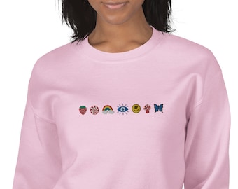 Katy Perry Era Icon Embroidered Unisex Crewneck Sweatshirt