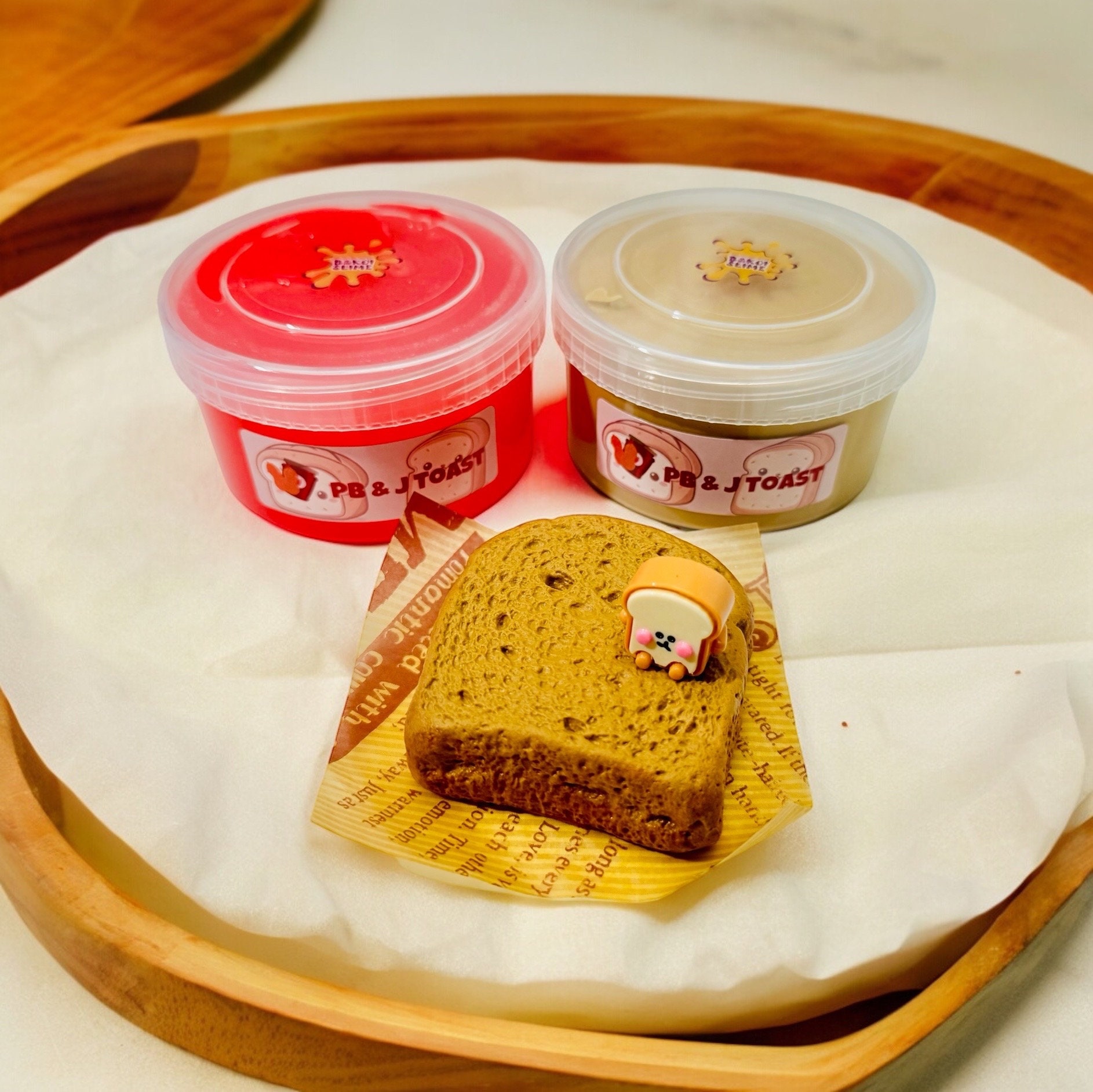 PB and J Toast Slime Duo slime gift slime for birthday slime for kid slime for party slime for foodie slime Australia slime jelly slime jam
