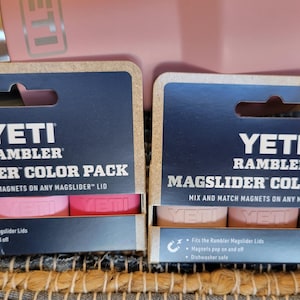 2-YETi personalizado-Edição limitada-Conjunto de ímãs Rambler Magslide-Pacotes Sandstone/Power PiNK