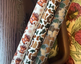 Western printed straws