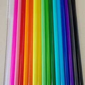 12-Zoll-Ersatz-Fat Style Kunststoff-Strohhalme