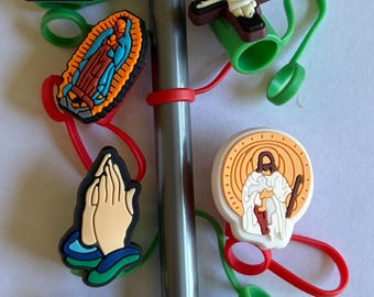 Adornos religiosos para pajitas de 10 mm estilo Stanl3y