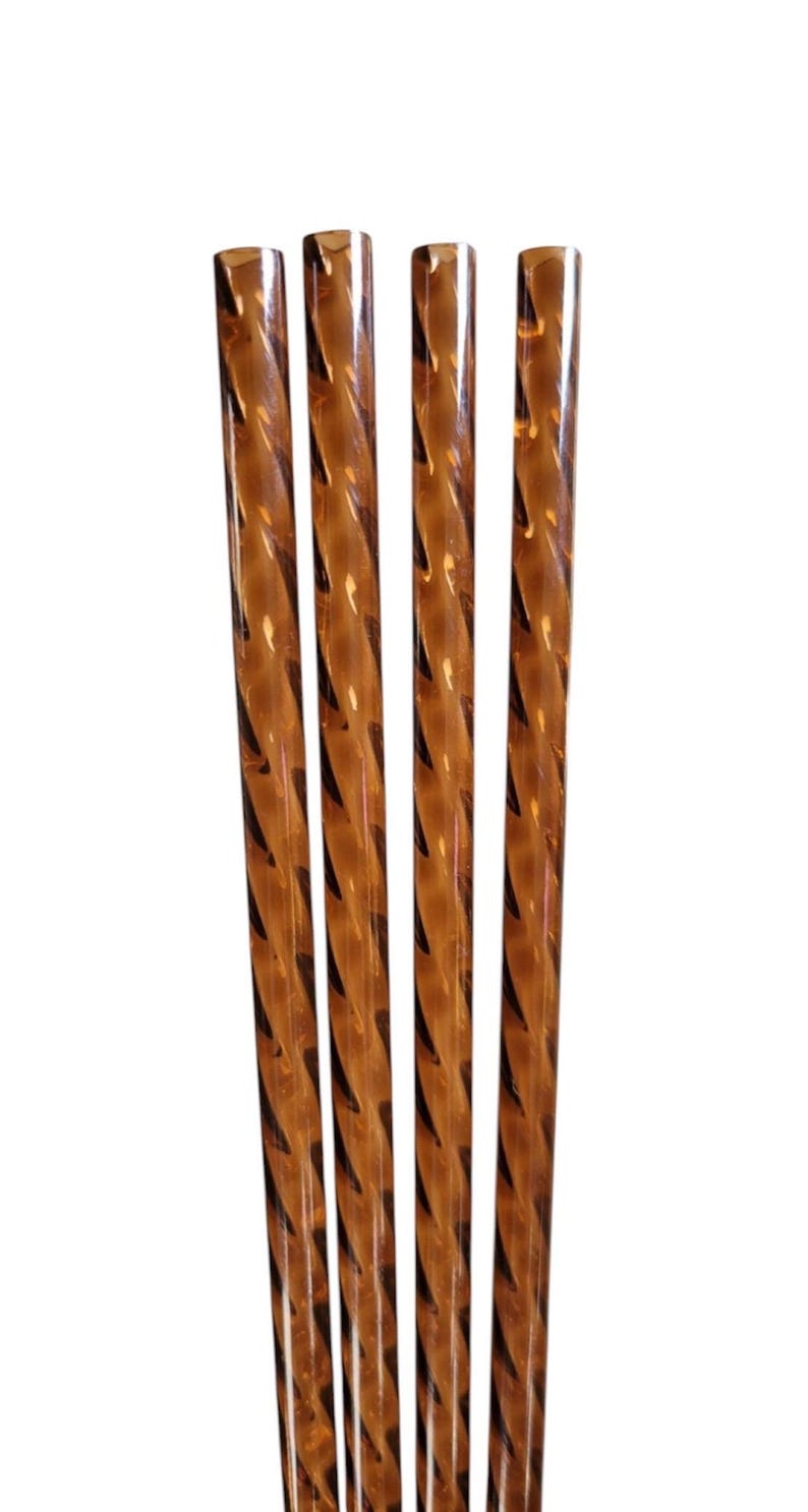 BROWN jewel look straws-Multiple sizes! image 10