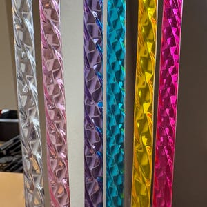 Glass “look” shiny-swirly plastic straws