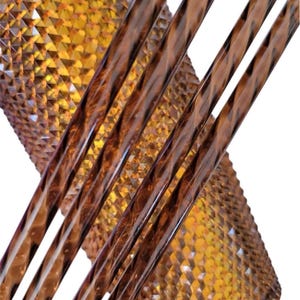 BROWN jewel look straws-Multiple sizes! image 1