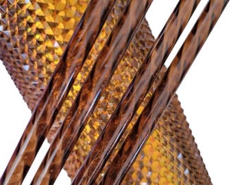 BROWN jewel look straws-Multiple sizes!