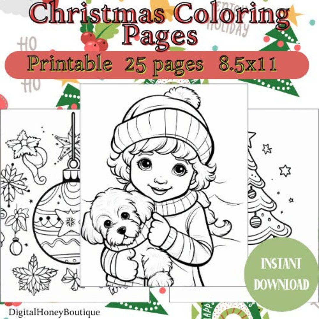 Christmas Color Sheets For Preschool Christmas Color Sheets For Preschool