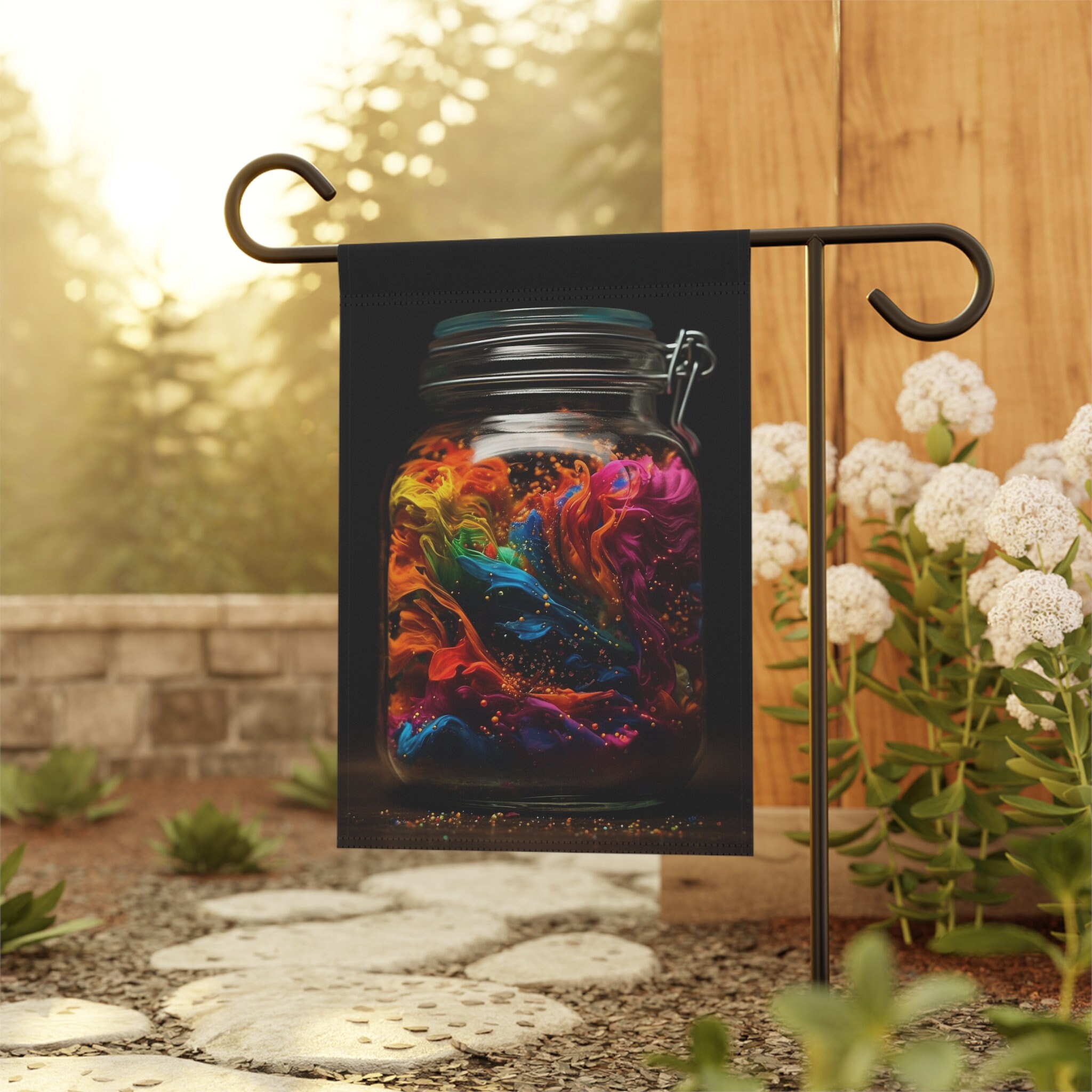 Discover AI Rainbow Jar - LGBTQ - Garden & House Banner | LGBT Rainbow Home Decor, Lgbtq gifts, gay banner, Pride month, Lgbt Decor, Equality flag