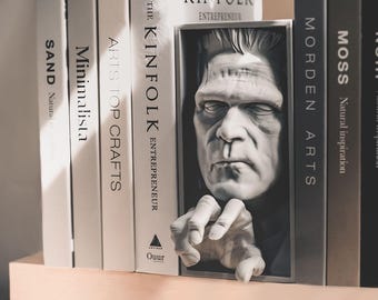Frankenstein Monster Book Nook Shelf Decoration Decor Bookend Bookshelf Insert