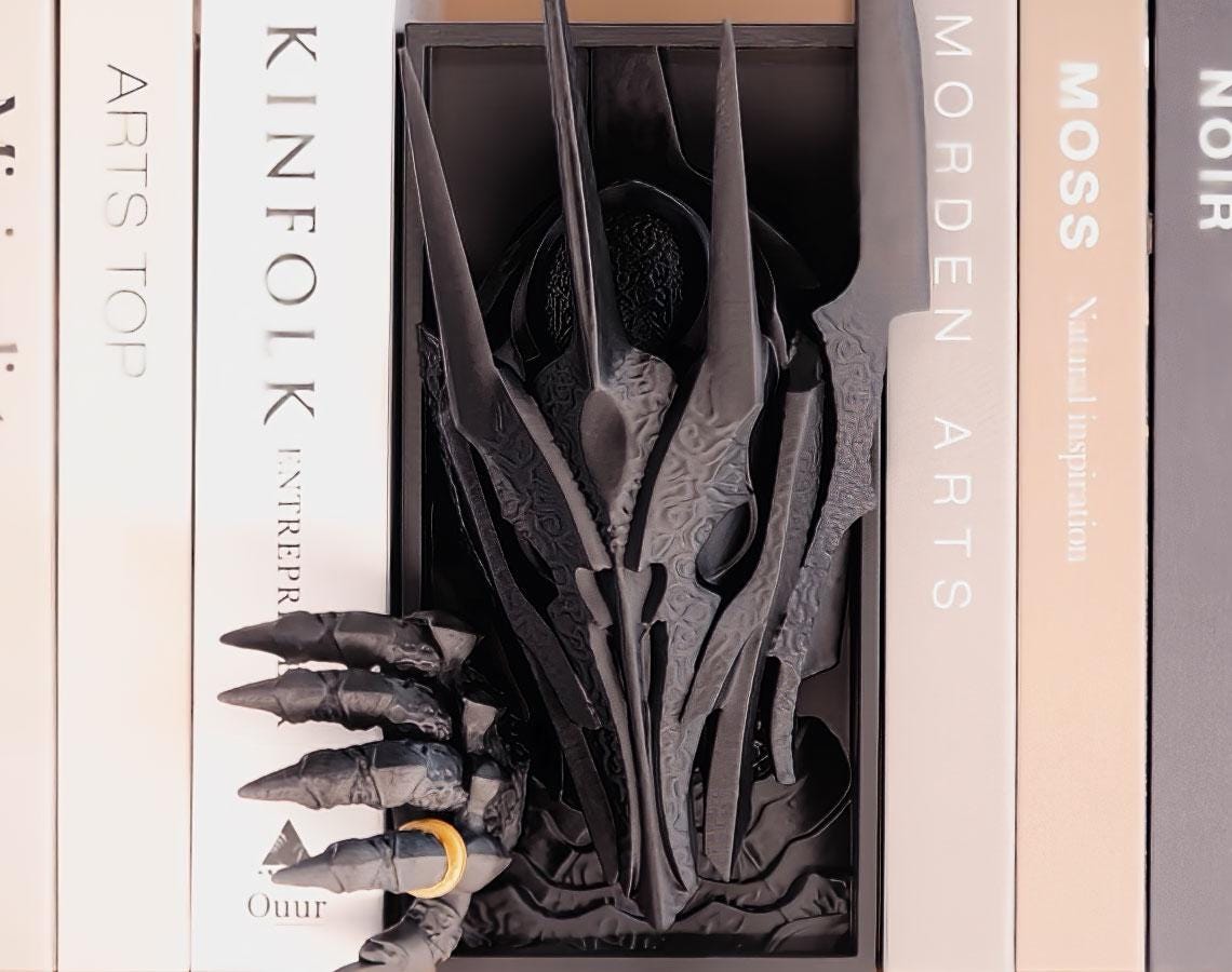 Sauron Book Nook Shelf Decoration Decor Bookend Bookshelf Insert