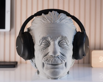 Albert Einstein Headphone Stand Holder Audio Gaming Gear Headset Stand Headpiece