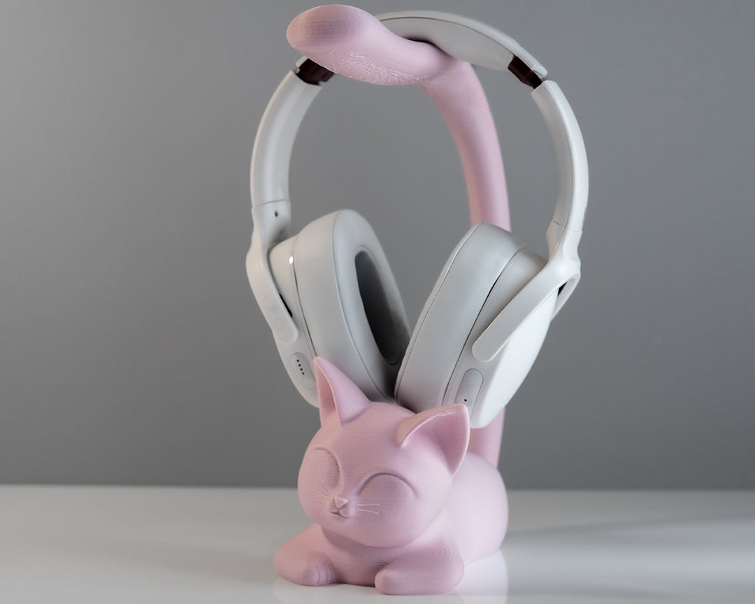 Kawaii Room Decor Cute Kitty Headphone Stand Display Holder