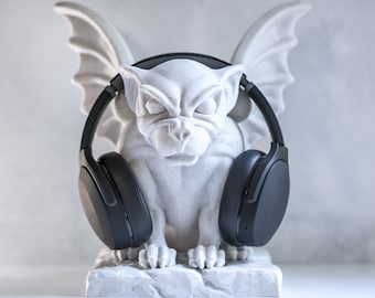 Gothic Gargoyle Headphone Stand Holder Audio Gaming Gear Headset Stand Headpiece