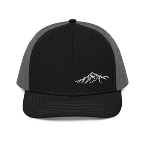 Mountain Range Trucker Hat, Outdoor Adventure Cap, Hiking Lover Gift, Nature Lover Hat, Mountain Peak Baseball Cap