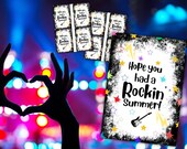 Rockin' Summer Treat Tag: Back to School Printable (JPG, PDF, SVG)
