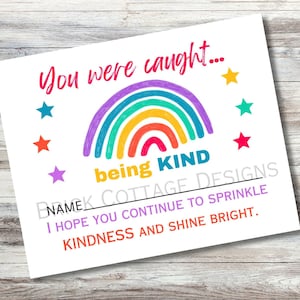 Vous avez été surpris en train de faire preuve de gentillesse | Gentillesse Imprimable| | Imprimable scolaire| Répandez la gentillesse| Imprimable en classe| Imprimable Shine Bright