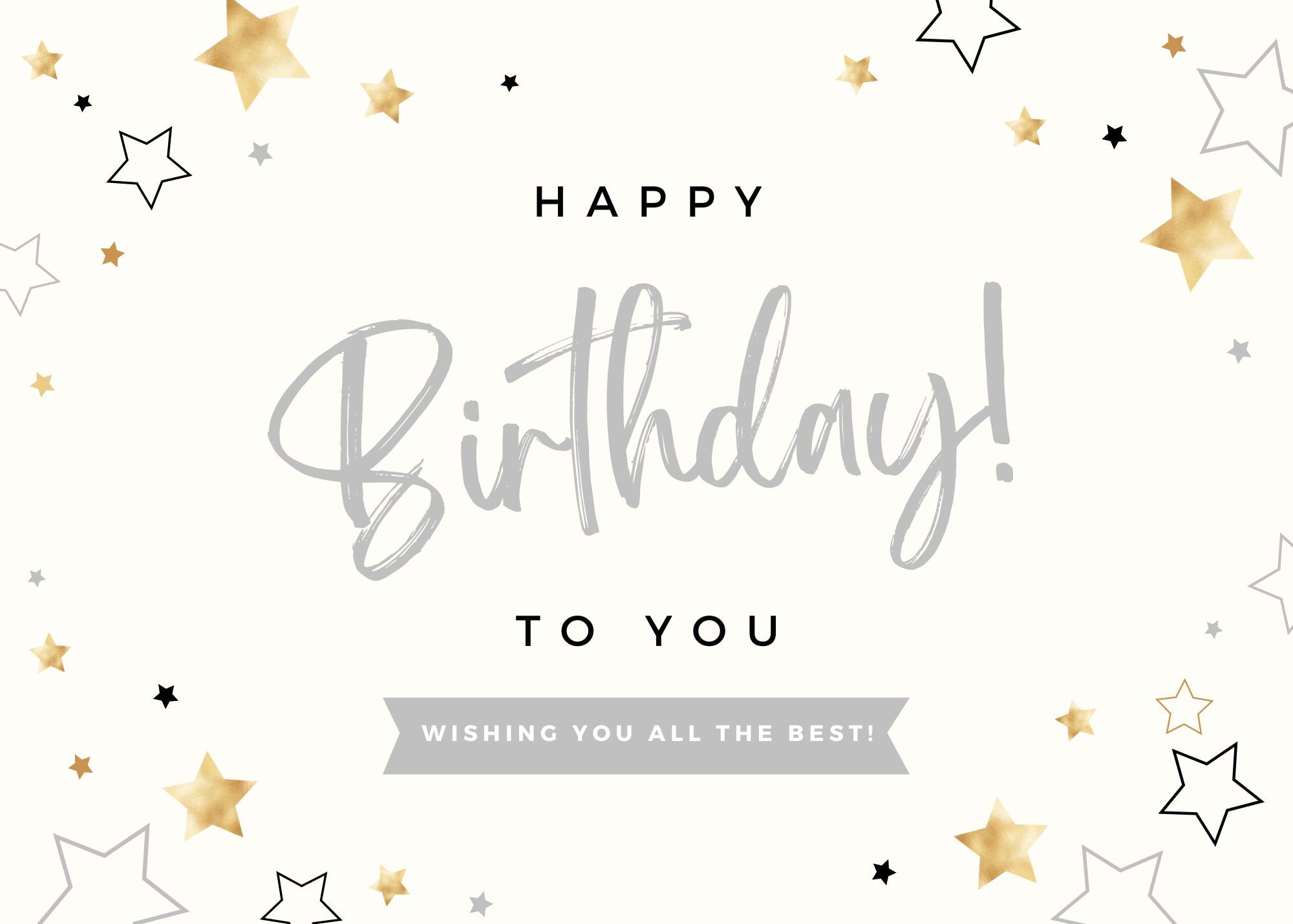 Happy Birthday to You-wishing You All the Best Digital - Etsy