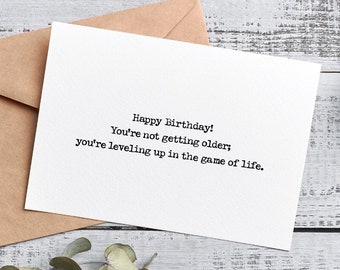 You are not getting older card, adult birthday card, funny birthday card for her, handmade card, funny birthday card, sarcastic card