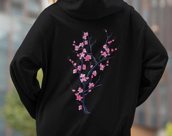 Cherry Blossom Hoodie, Neon Sakura Tree Hoodie, Japanese Flower Sweater, Winter Hoodie, Spring Sweater, Botanical Hoodie, Garden Hoodie - Etsy Cherry Blossom Hoodie, Neon Sakura Tree Hoodie, Japanese Flower Sweater, Winter Hoodie, Spring Sweater, Botanical Hoodie, Garden Hoodie - Etsy