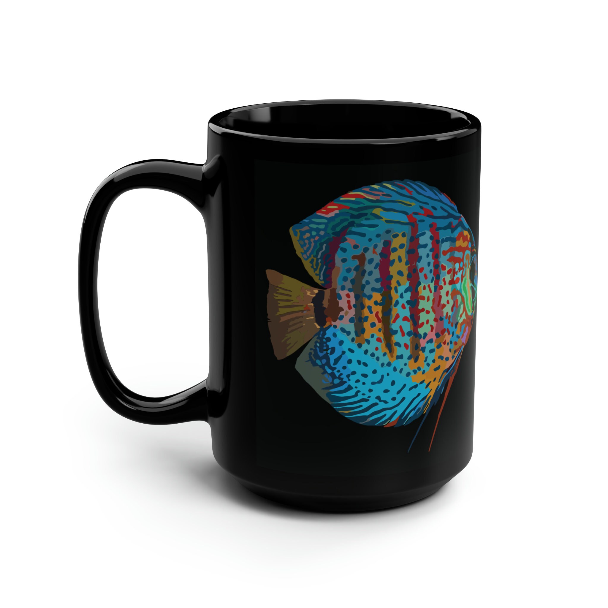 Discus Fish Coffee Mug, Aquarium Mug, Fish Lover Mug, Discus Mug
