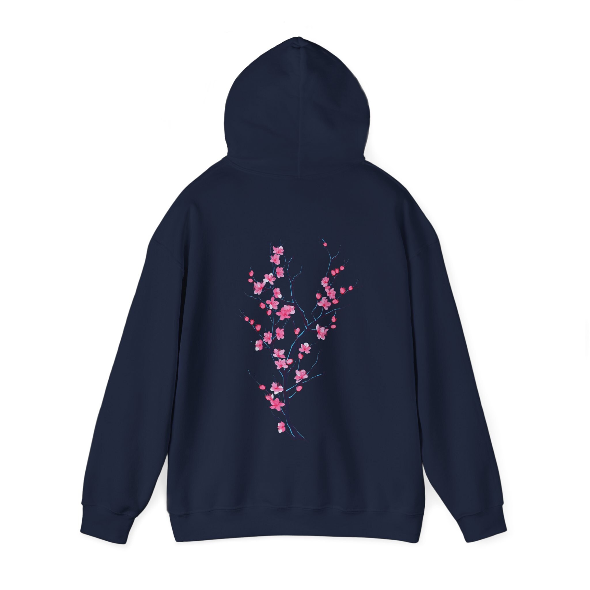 Cherry Blossom Hoodie, Neon Sakura Tree Hoodie, Japanese