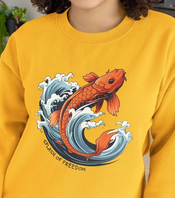 Koi Fish Sweater, Japanese Koi Fish Sweatshirt, Fish Sweater, Japanese  Sweater, Koi Fish Lover Gift, Aquarium Sweater, Pond Fish Sweatshirt -   Canada