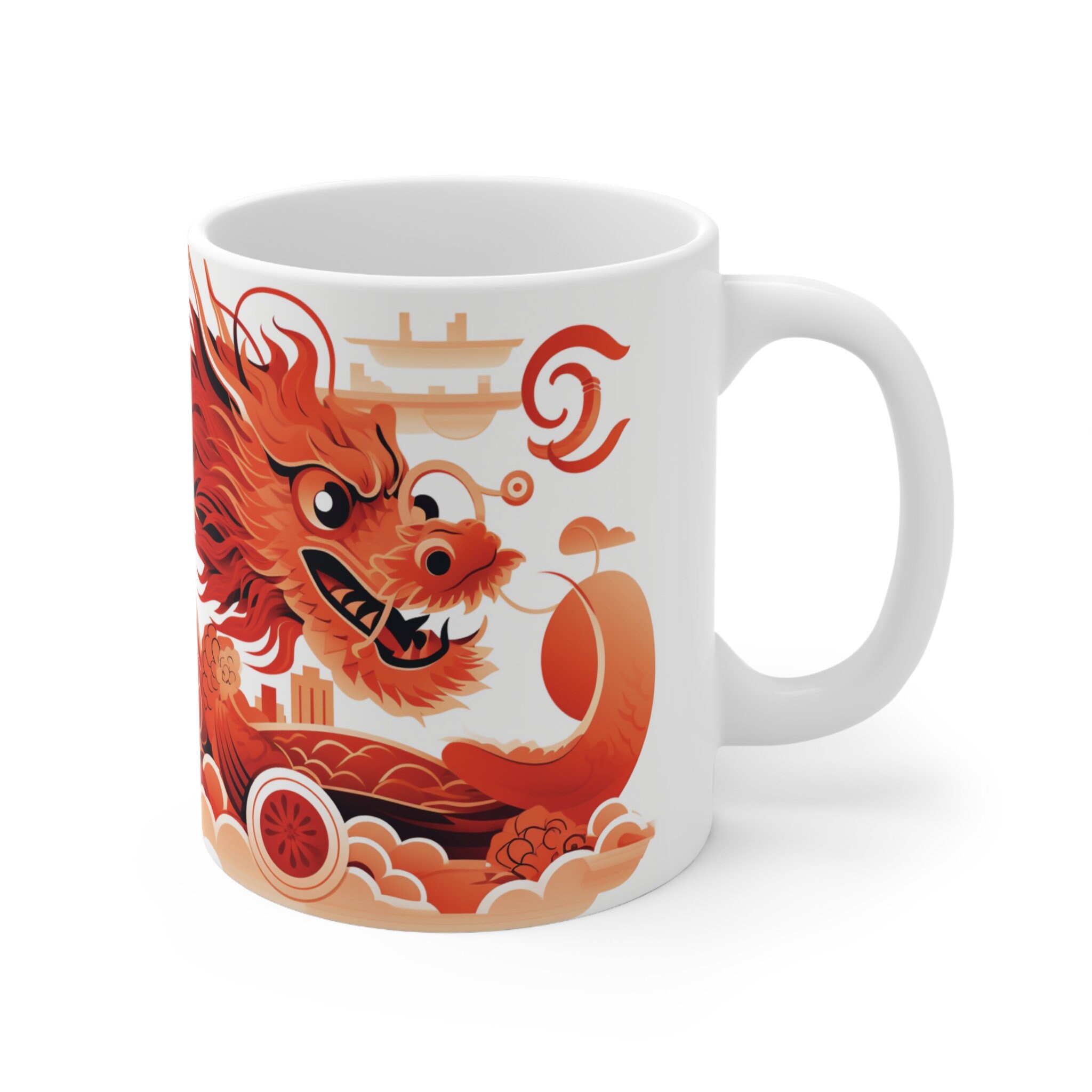 Chinese New Year Mug, Year of Dragon Mug, Lunar New Year Mug, 2024 CNY Mug, 2024 Chinese Zodiac