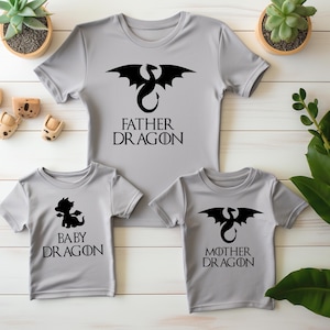 Father Of Dragons, Dragon Family Matching T Shirt Father Of Dragons, Dragon Family Matching T Shirt