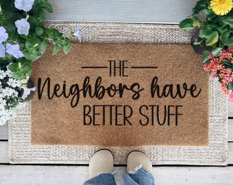 Funny Welcome Doormat, Porch Decor, Outdoor Entry Mat, Housewarming Gift, Front Door Rug