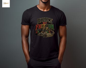 Built By Freedom Juneteenth Shirt, Black History Boots Tee, 1865 Freedom Day Tshirt, African American Heritage Sweater