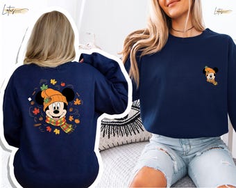 Disney Halloween Family Sweatshirt, Mickey and Friends Fall Shirt, Spooky Season Outfit, Minnie Mouse Vacation Apparel