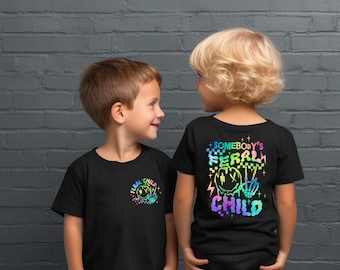 Somebody's Feral Child Shirt, Kid Toddler Shirt, Funny Toddler Shirt, Feral Child Toddler T-Shirt, Sarcastic Shirt, Cute Family Gift