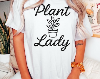 Plant Lady Shirt – Botanical Graphic Tee, Plant Lover Gift