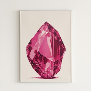 Elegante tesoro de zafiro rosa: joya facetada hecha a mano para un diseño de interiores lujoso