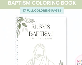 Personalized LDS Baptism Coloring Book – Custom Keepsake Gift