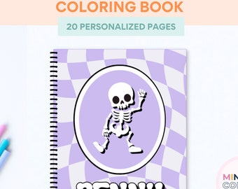 Personalized Halloween Coloring Book: Spooky Kids Activity