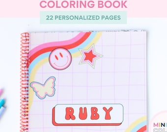 Personalized Coloring Book for Girls | Custom Name Activity Book