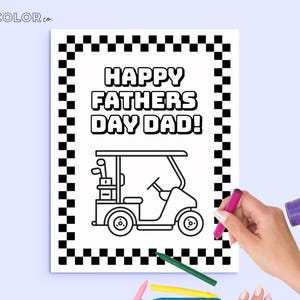 Father’s Day Coloring Page for Kids • Last Minute Father’s Day Gift Printable • Fun Activity for Dad • Instant Download PDF