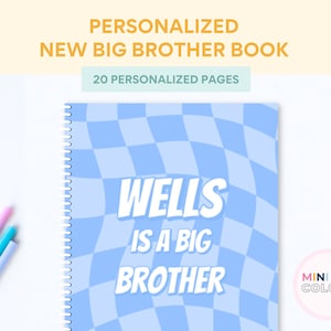 Personalized Big Brother Coloring Book: New Sibling Gift