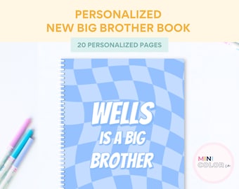 Personalized Big Brother Coloring Book: New Sibling Gift