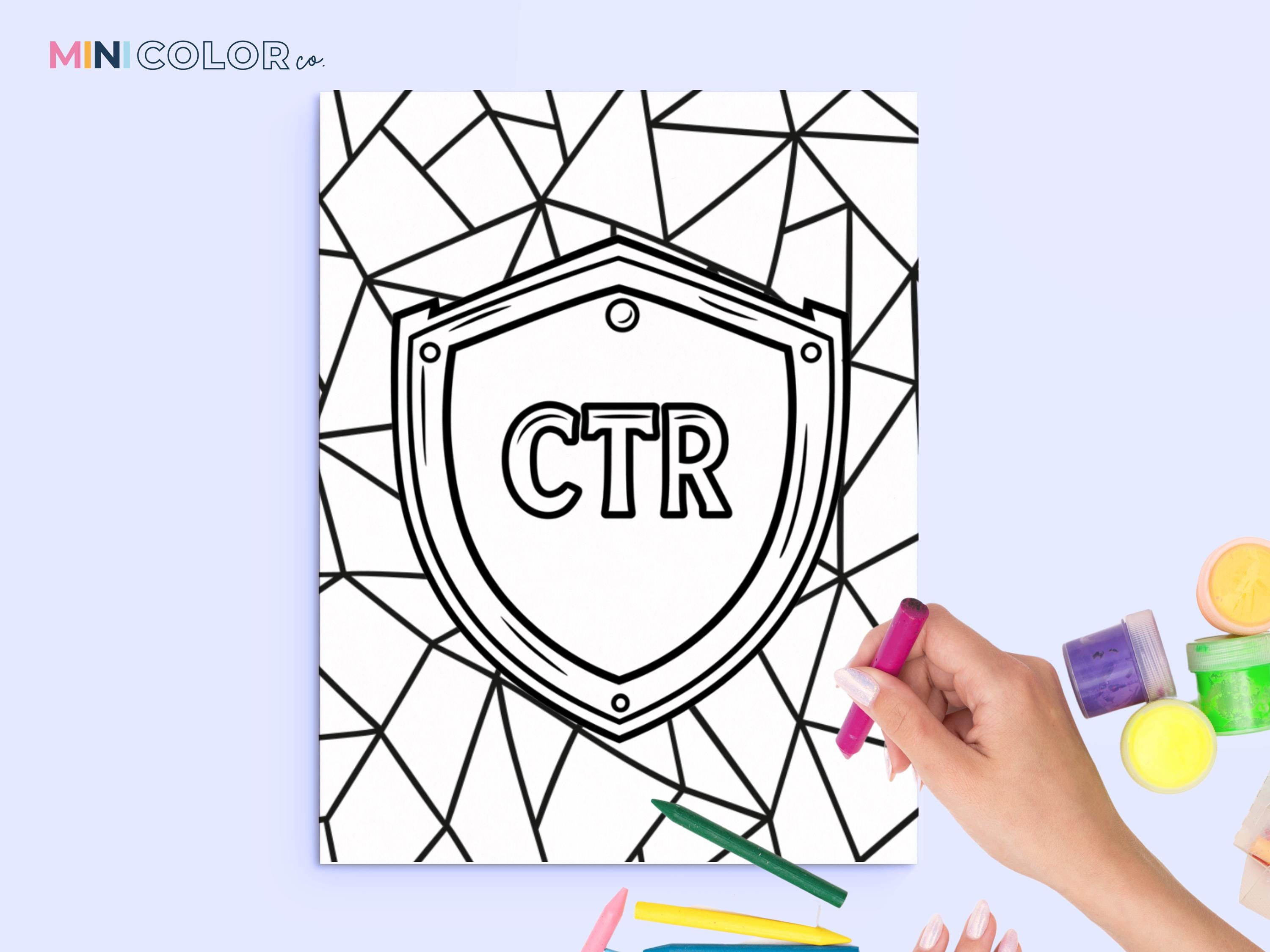 CTR Coloring Page: LDS Primary Lesson Printable (PDF Download - Etsy