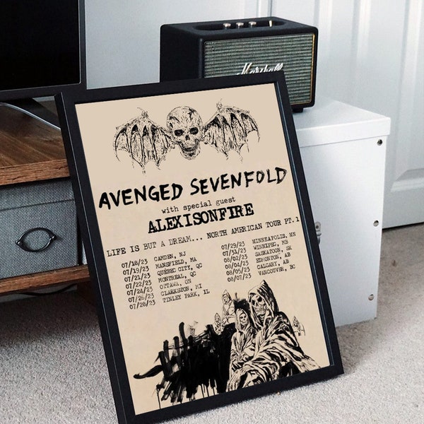 Avenged Sevenfold 2023 Tour Poster