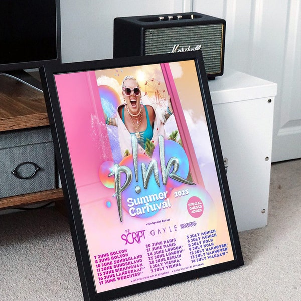 European - PINK Summer Carnival Tour 2023 Poster