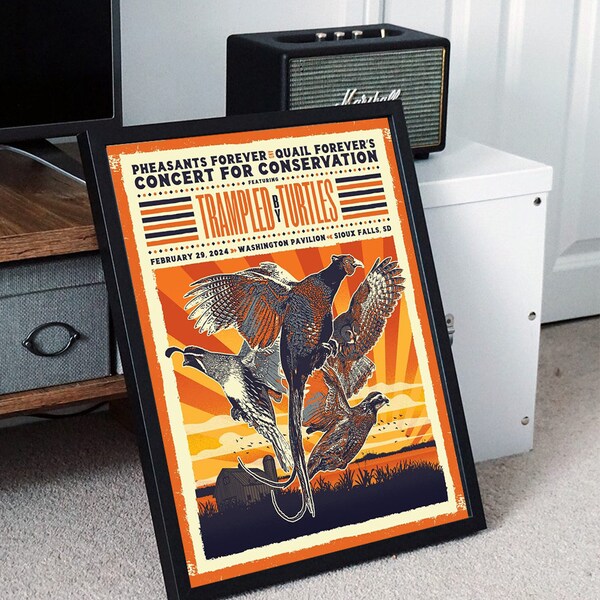 Trampled By Turtles February 29, 2024 Washington Pavilion, Sioux Falls SD Poster