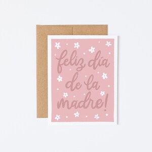 Feliz Dia de La Madre ; Tarjeta para Dia de la Madre ; Carte espagnole pour la fête des mères