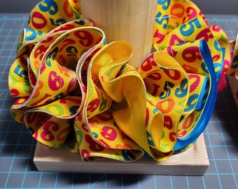 Handgefertigte Rüschen Socken Zahlen Band