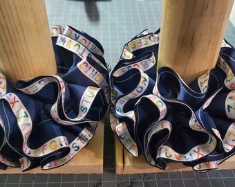 Handgefertigte Rüschen Socken mit ABC Band