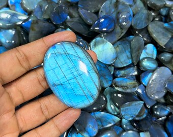 AAA Blue Labradorite Gemstone Blue Labradorite lot Wholesale Price Natural Handmade Blue Labradorite Cabochons For Jewelry Making Beautiful