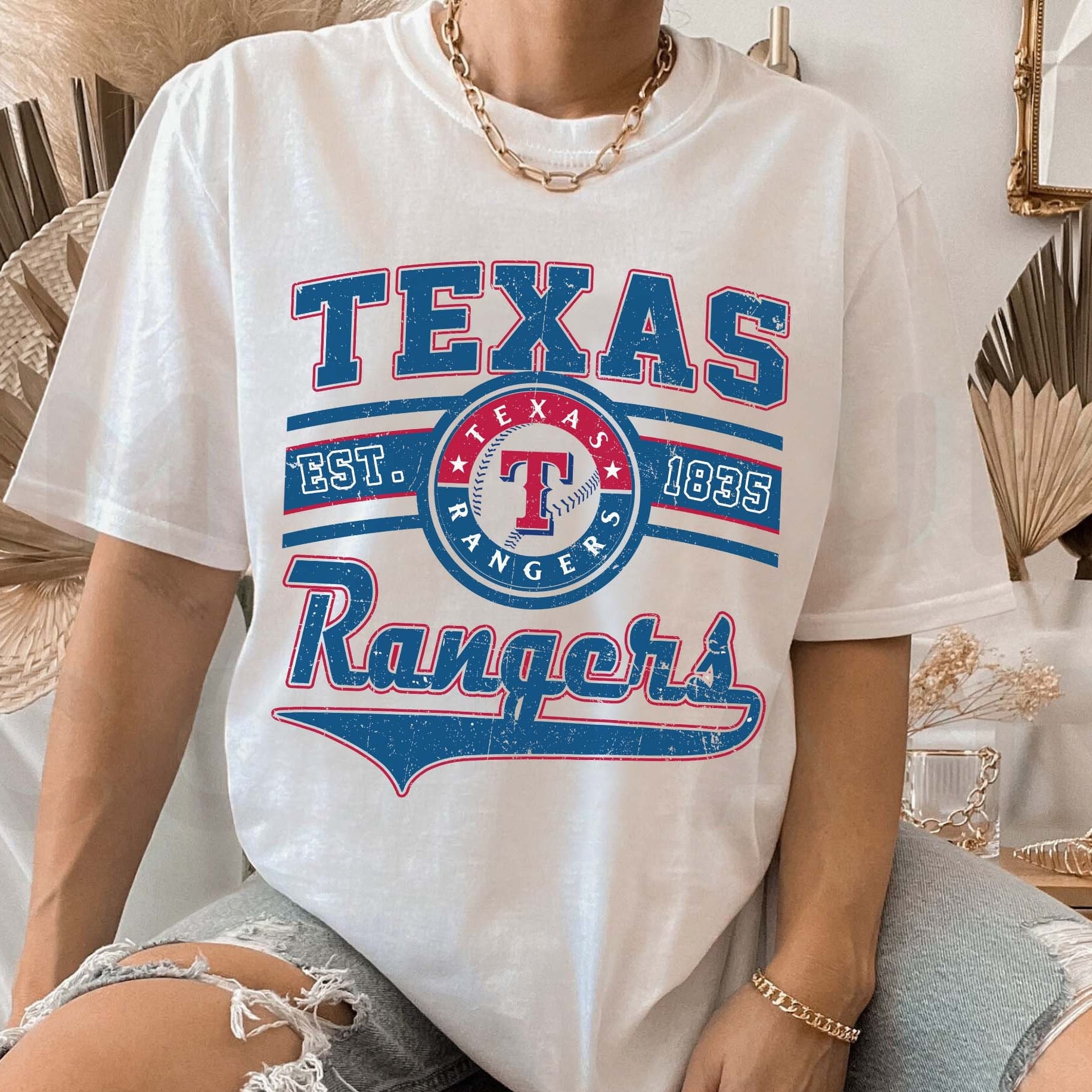 Retro Texas Rangers Baseball T-shirt - Printing Ooze